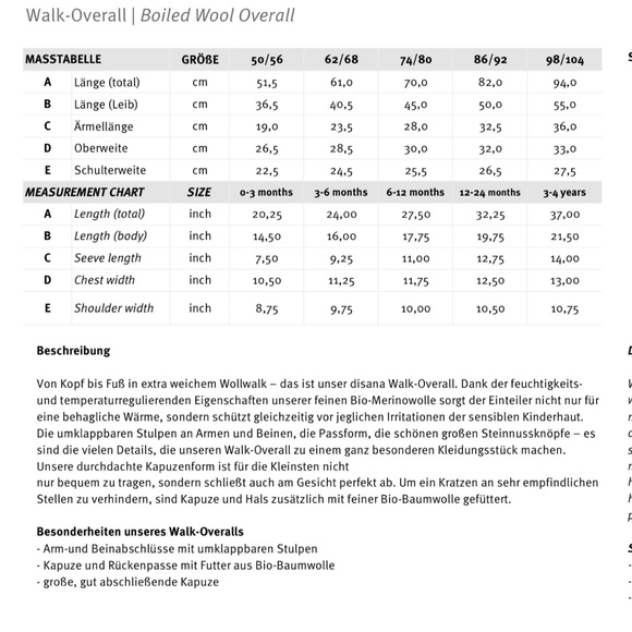 Disana Boiled Wool Suit - Picture 4 of 4